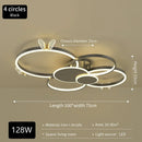 Axyaa Gold Lustre Circles Butterflies LED Ceiling Lamps Modern Round Ring Home Lighting