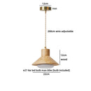 Axyaa Wooden LED Pendant Lights for Kitchen Dining Room Interior - Wabi Sabi Hanglamp