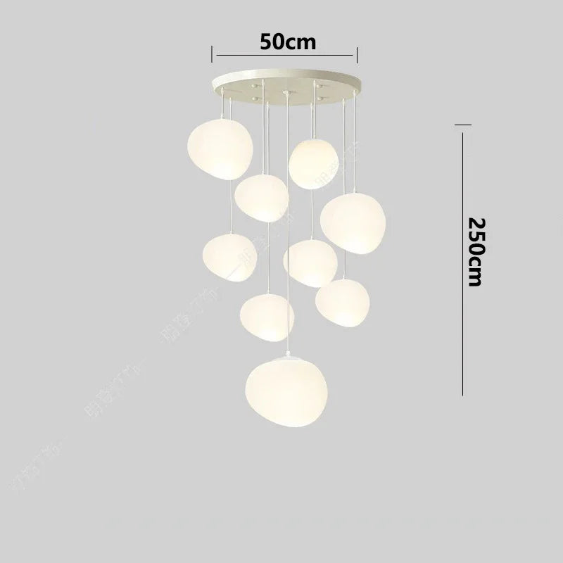 Axyaa Nordic Stair Chandelier Living Room Dining Pendant Ceiling Light