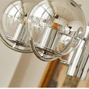 Axyaa Modern Chrome Ceiling Chandelier LED Pendant Lamp for Home and Restaurant Decor