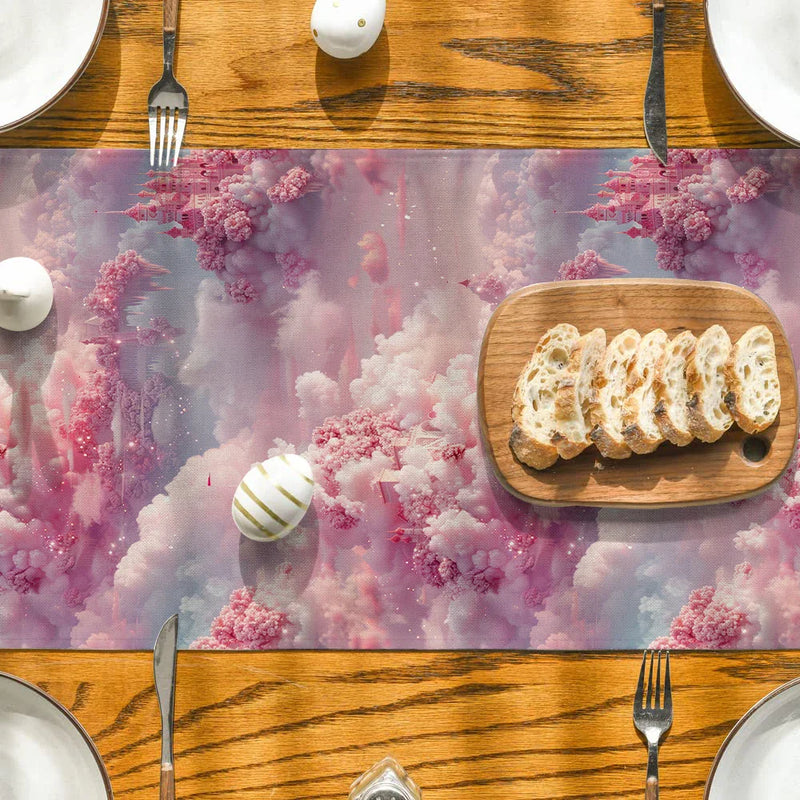 Axyaa Cloud Castle Table Runner - Kitchen & Party Dresser Decor