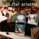 Christmas Print Pillow Covers by Axyaa - Perfect for Sofa, Bedroom, Car