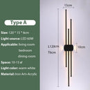 Axyaa LED Black Iron Wall Lamp for Living Room, Bedroom, or TV Background