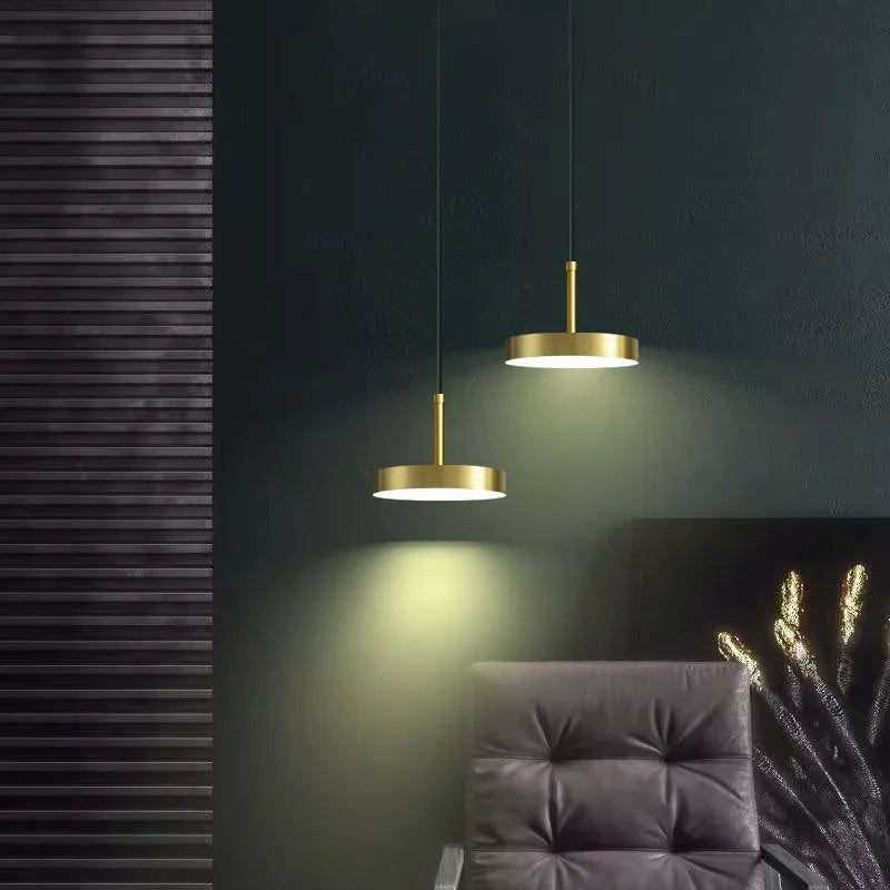 Axyaa Nordic LED Pendant Lights for Bedroom Suspension Fixtures