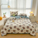 Axyaa Washed Cotton All Season Comforter for Single Double Bed