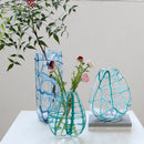 Axyaa Geometric Mesh Glass Vase - Home Decoration Terrarium & Hydroponics