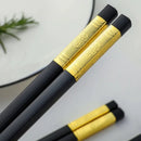 Axyaa Alloy Sushi Chopsticks Set for Household and Restaurants