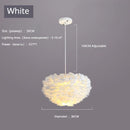 Axyaa Feather Pendant Lamp: Nordic Modern, Romantic, and Creative Bedroom Lighting