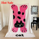Axyaa Cartoon Animal Milk Fleece Flannel Blanket - Large Version