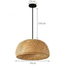 Axyaa Rattan Bamboo Pendant Light for Dinning Room Chandelier and Kitchen Lighting