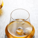 Axyaa 11oz Whiskey Glass Tumbler for Iced Coffee & Wine - Wind Edge Design
