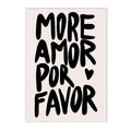 Axyaa Amor Por Favor Love Quotes Wall Art Prints - Modern Maximalist Eclectic Decor