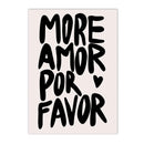 Axyaa Amor Por Favor Love Quotes Wall Art Prints - Modern Maximalist Eclectic Decor