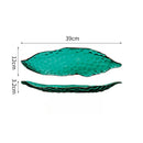 Axyaa Retro Glass Fruit Plate: Creative Hammer Pattern, Light Luxury Design