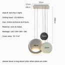 Axyaa Nordic LED Pendant Light Modern Resin Hanging Lamp for Dining Room