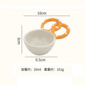 Axyaa Ceramic Seasoning Dish Set - Elegant Tableware for Dipping Sauce and Snacks