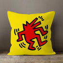 Axyaa Plush Velvet Pillowcase Decorative Cushion Cover in Popular Graffiti Art