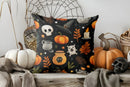 Axyaa Halloween Moonlit Jack-O'-Lanterns Pillow Cover for Sofa, Bedroom, Car
