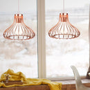 Axyaa Vintage Cage Pendant Light: Modern Industrial Chandelier for Living Room & Kitchen