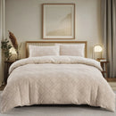 Axyaa Tufted Geometric Duvet Cover Set with Pillowcases - Lightweight Boho Bedding