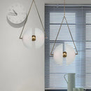Axyaa Nordic Acrylic Pendant Chandelier for Modern Living Room Dining Bedside Counter