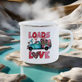 Axyaa Sunflower Love Enamel Mug Set for Camping & Hiking