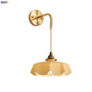 Nordic Axyaa Milky Glass Copper LED Wall Sconce - Modern & Elegant Lighting