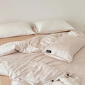 Axyaa Jacquard Eucalyptus & Cotton 3pcs Duvet Cover Set - High Quality