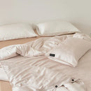 Axyaa Eucalyptus & Cotton Jacquard Duvet Cover Set - High Quality Bed Linens