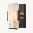 Axyaa Gold Black Marble Wall Lamp LED Sconce for Villa Living Room Bedroom Hallway