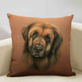 Axyaa Cute Dog Decorative Cushion Cover 45x45cm Linen Sofa Pillowcase Home Bedroom Decor
