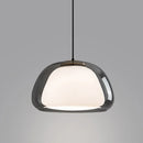 Axyaa Glass Chandelier Modern LED Light for Bedroom Living Room Dining Room
