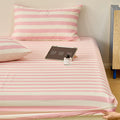 Axyaa Cotton Fitted Sheet, Fashion Stripe Design, Skin-Friendly, 180*200*30cm
