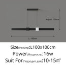 Axyaa LED Linear Pendant Light Dining Chandelier for Kitchen Bar Restaurant Home Decor