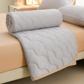 Axyaa Floral Print Quilted Comforter: Soft Single Double Blanket for Bed