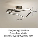 Axyaa Nordic LED Ceiling Lamp: Minimalist Modern Design for Master Bedroom & Study