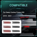 Axyaa Rear Bumper Reflector Lights for Geely Coolray Proton X50 Car Dynamic Turn Signal