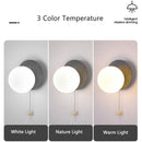 Axyaa Nordic Glass Wall Sconces for Colorful Bedroom Lighting