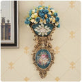 Axyaa Diamond Angel Wall Vase: Elegant Home Decor Resin Flower Pot Mural for Restaurants