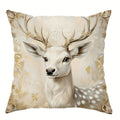 Axyaa Christmas Pillowcase Set for Home Decor - Santa Claus Reindeer Tree Design