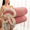 Axyaa 3D Embossed Velvet Thick Blanket Queen Size - Cozy & Warm Fleece Bedspread