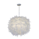 Axyaa Nordic Cloud Feather Pendant Light - Modern Minimalist Creamy Romantic Lamp