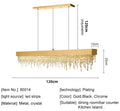 Axyaa Modern Crystal Chandelier LED Hanging Lamp for Home Decor
