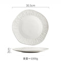 Axyaa Matte Ceramic Steak Plate Pasta Sushi Salad Molecular Cuisine Tableware