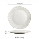 Axyaa Matte Ceramic Steak Plate Pasta Sushi Salad Molecular Cuisine Tableware