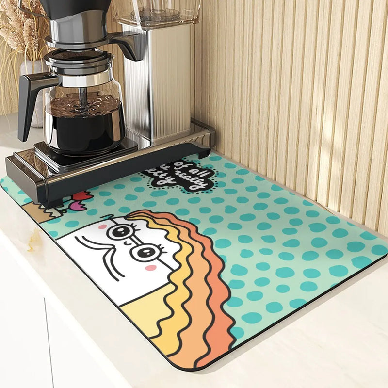 Starry Sky Absorbent Drying Mat - Axyaa Kitchen & Dining Table Mats
