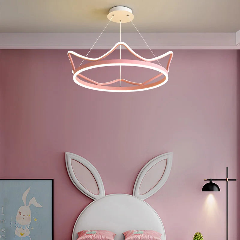 Modern Nordic LED Crown Chandelier by Axyaa - Elegant Lighting Fixture for Dining Room