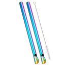 Axyaa Stainless Steel Pearl Milk Tea Straws Set with Brush Cocktail Bar Accessories