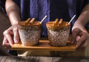 Axya Ceramic Seasoning Pot Set with Spoon Cover - Retro Japanese Style Salt Pepper Oil Jars