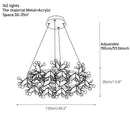 Axyaa Firefly Chandelier: Nordic Minimalist Luxury for Bedroom & Living Room